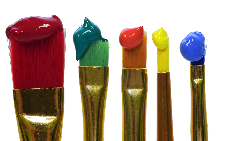 Acrylic Paint Brush Size Chart