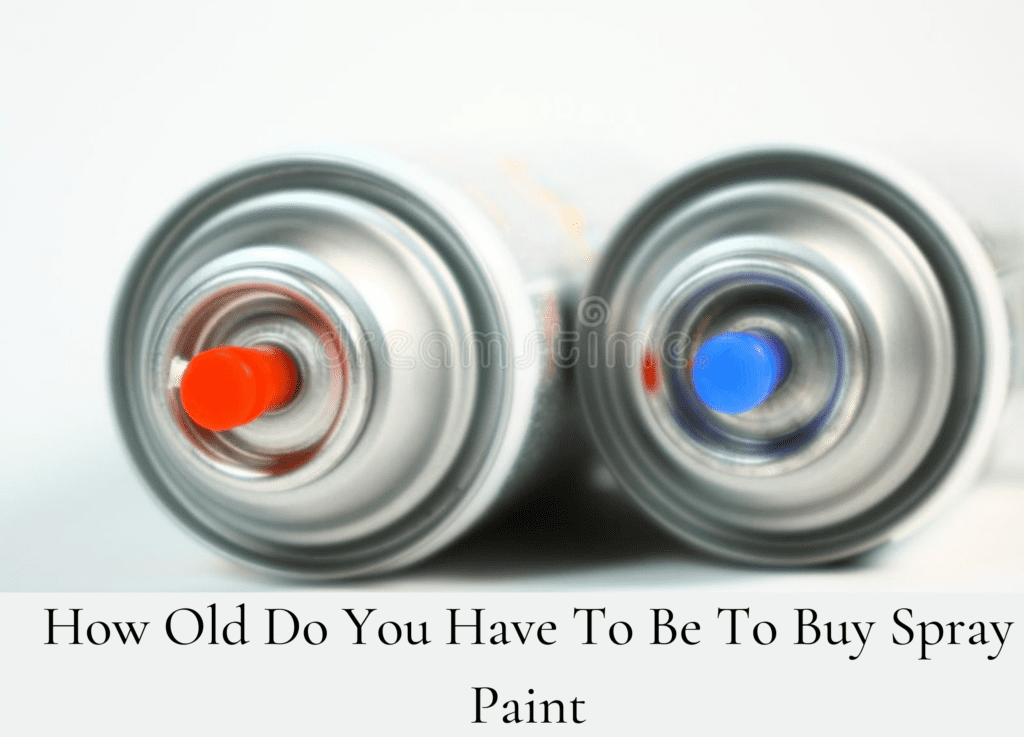 How Old Do You Have To Be To Buy Spray Paint The Art Suppliers