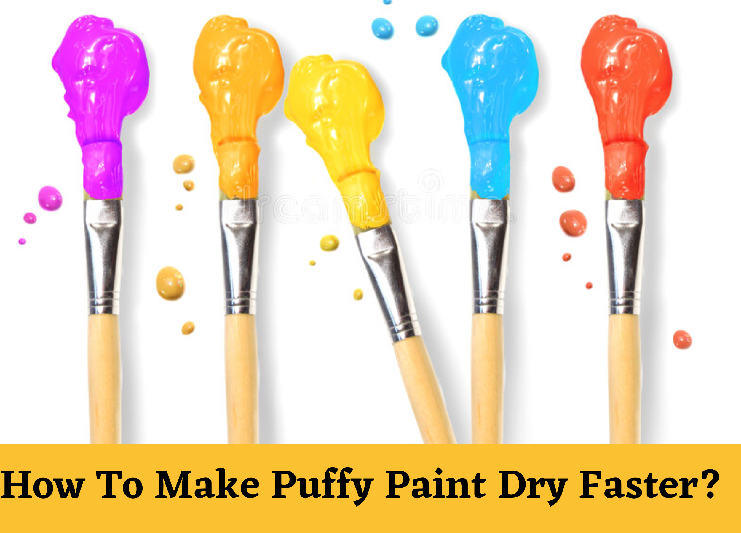 How To Make Puffy Paint Dry Faster