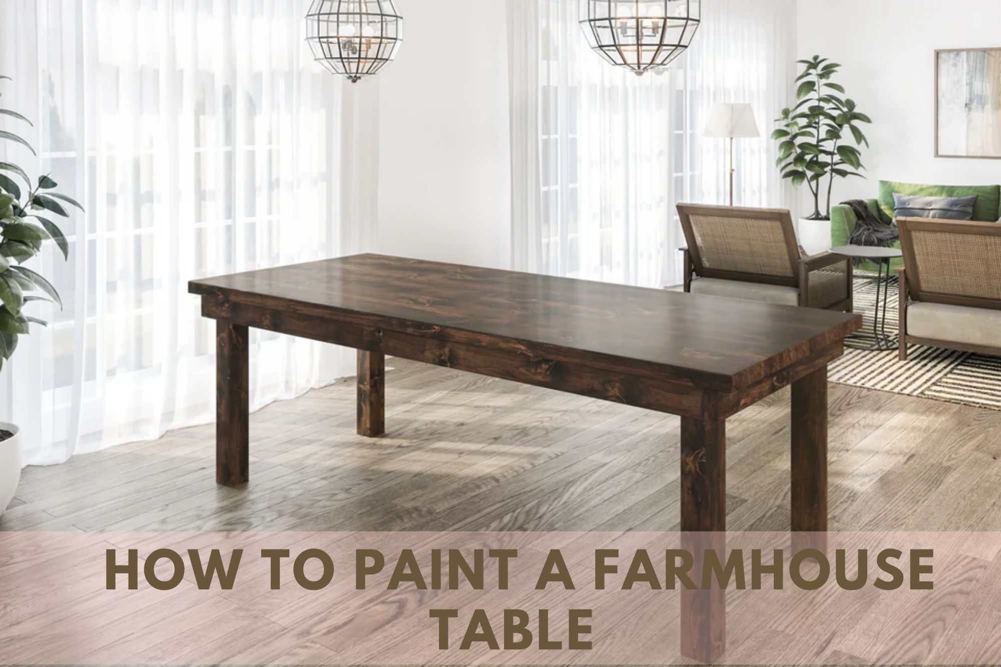 How To Paint A Farmhouse Table